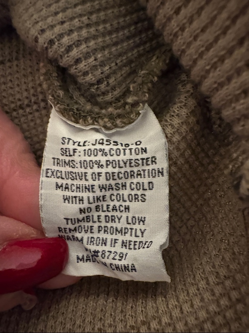 Johnny Was Olive Camo Waffle-Knit Hoodie with Pink Floral Embroidery BOHO SZ XS - Picture 4 of 6